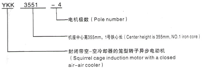 YKK系列(H355-1000)高压YKK5605-12三相异步电机西安泰富西玛电机型号说明